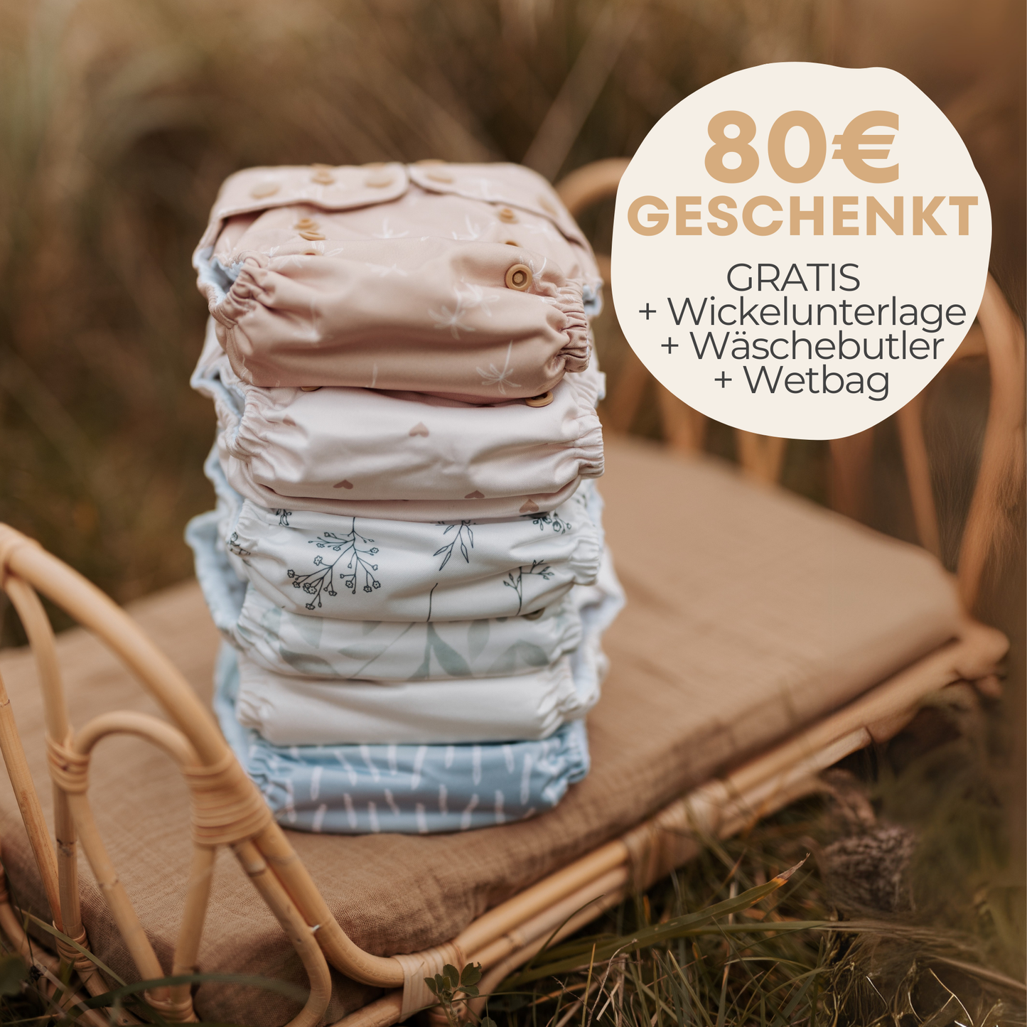 Vollzeit Stoffwindel-Set mitwachsend