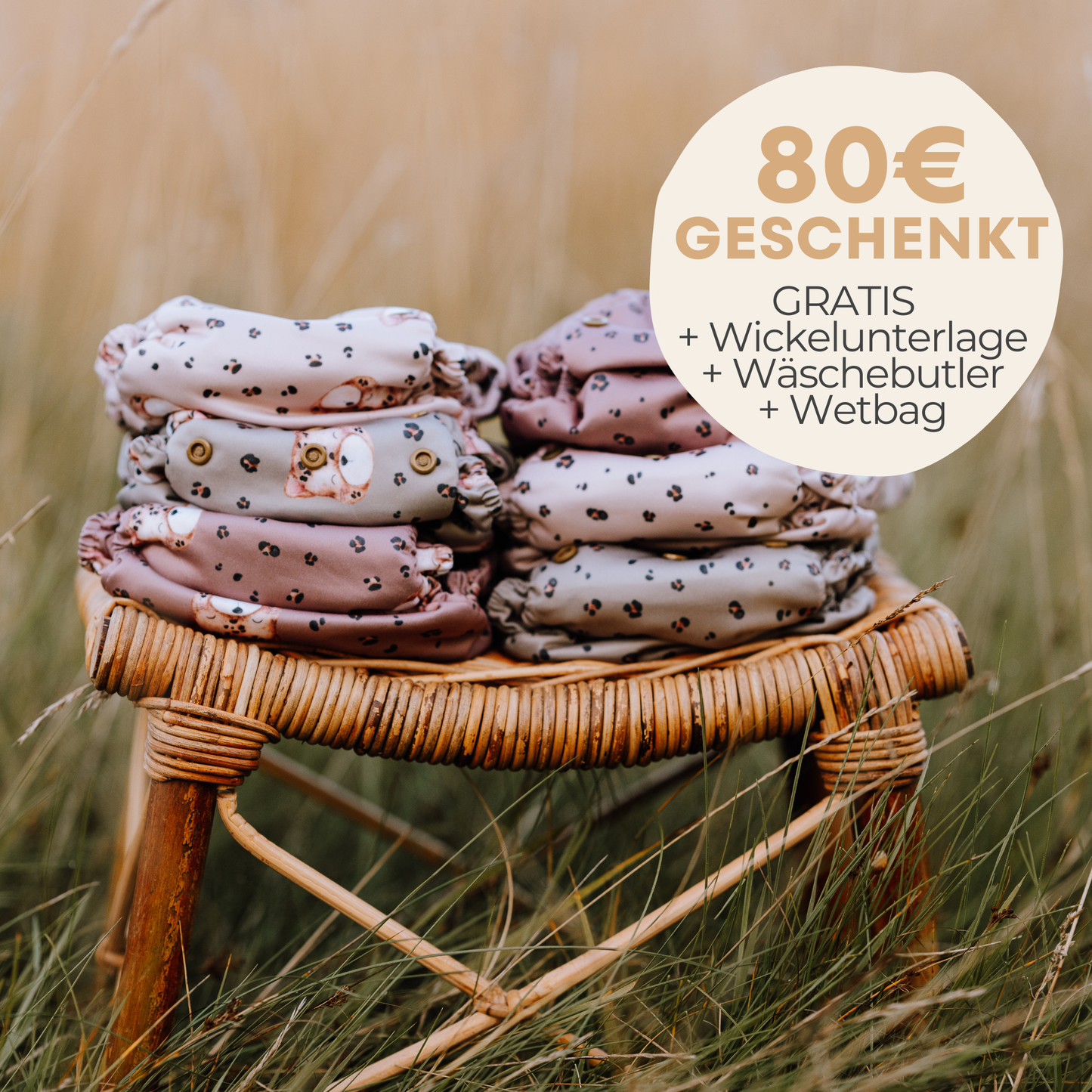 Newborn Vollzeit Stoffwindel-Set