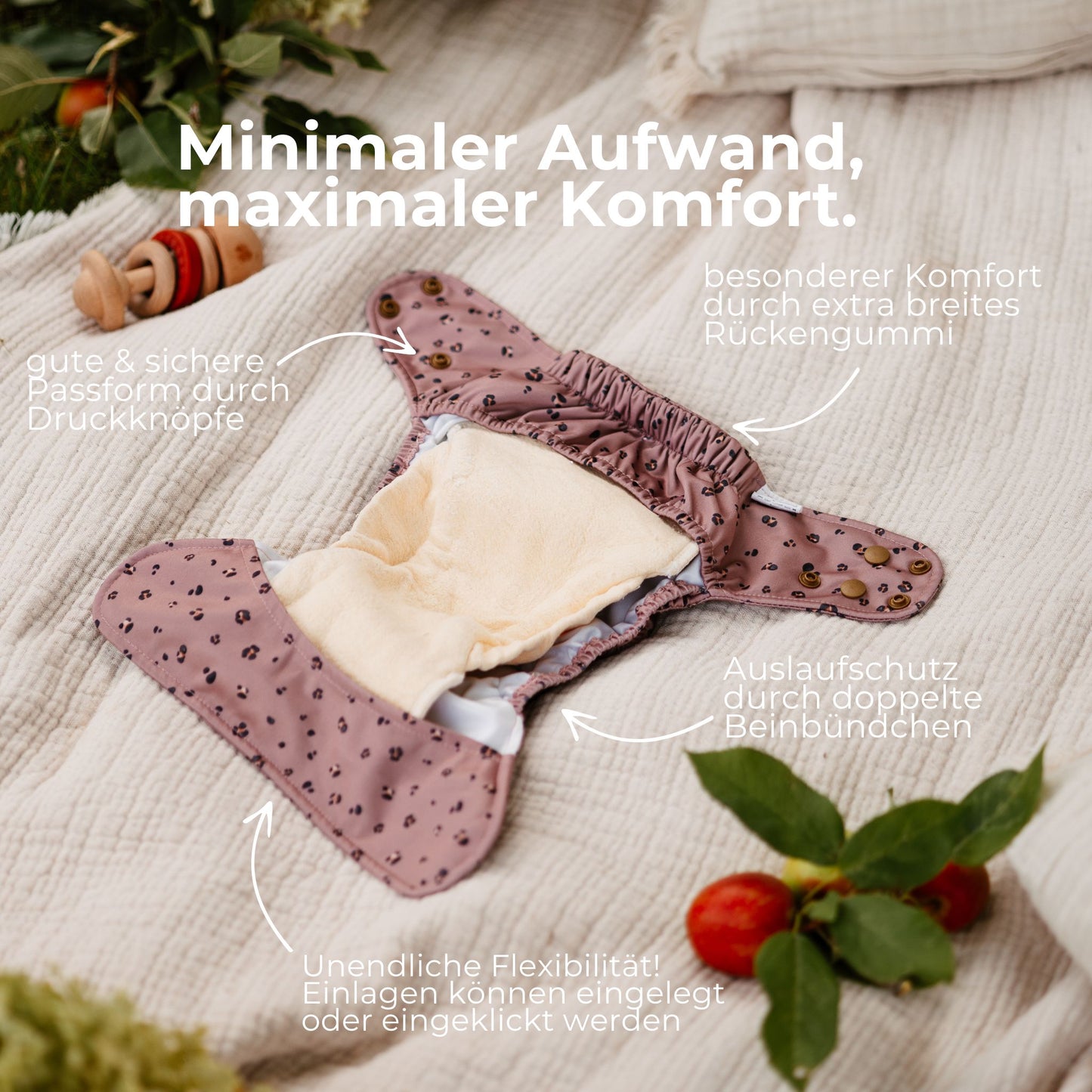 Vollzeit Stoffwindel-Set mitwachsend