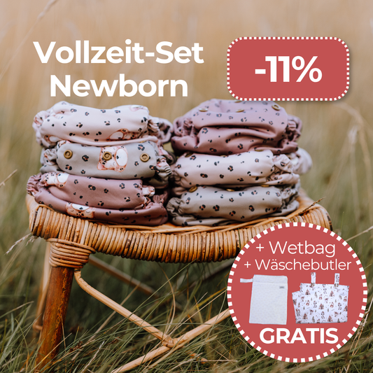 Newborn Vollzeit Stoffwindel-Set
