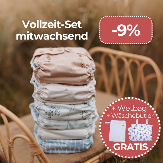 Vollzeit Stoffwindel-Set mitwachsend