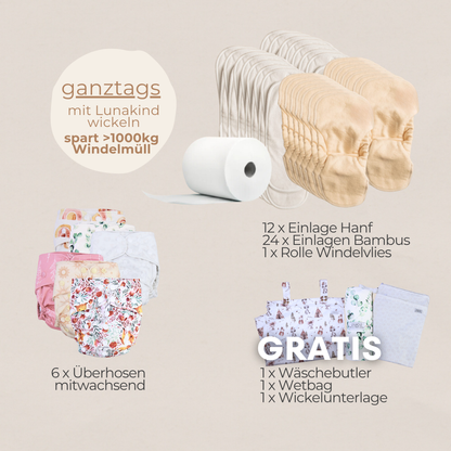 Vollzeit Stoffwindel-Set mitwachsend