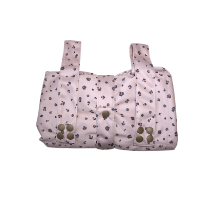 Diaper bag with changing mat and compartment for wet wipes and accessories